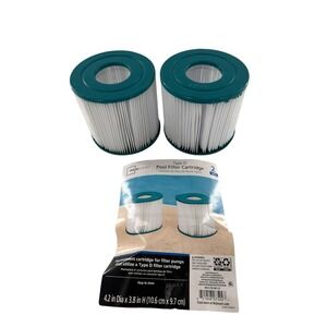 Mainstays Type D Universal Replacement Swimming Pool Filter Cartridge 2-Pack b